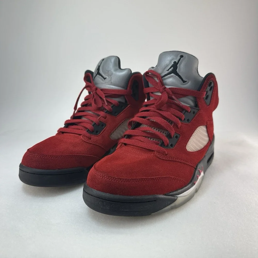 Nike Air Jordan 5 Retro Raging Bull Red 2021 DD0587-600 Men's Size 11 Pre-Owned
